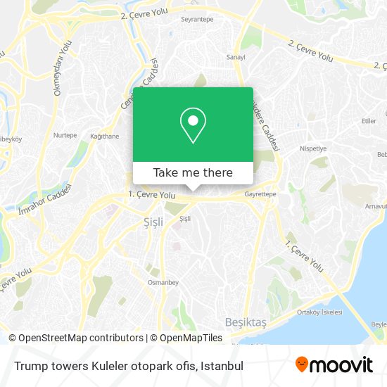 Trump towers Kuleler otopark ofis map