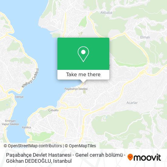 Paşabahçe Devlet Hastanesi - Genel cerrah bölümü - Gökhan DEDEOĞLU map