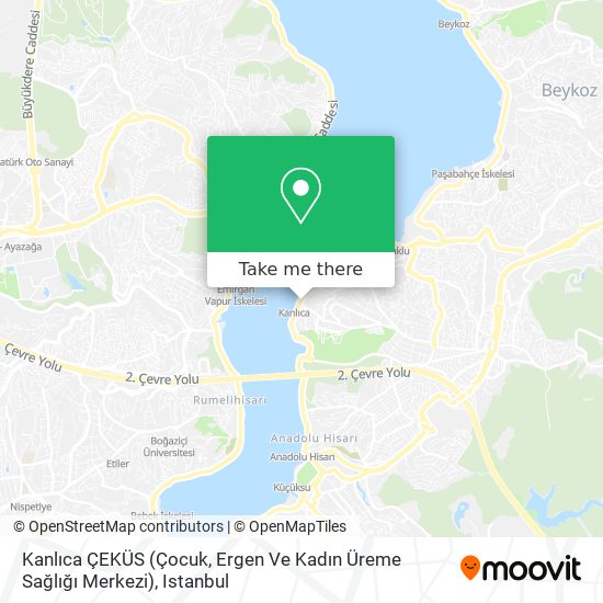 Kanlıca ÇEKÜS (Çocuk, Ergen Ve Kadın Üreme Sağlığı Merkezi) map
