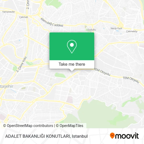 ADALET BAKANLIĞI KONUTLARI map