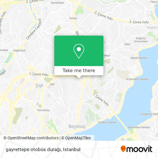 gayrettepe otobüs durağı map