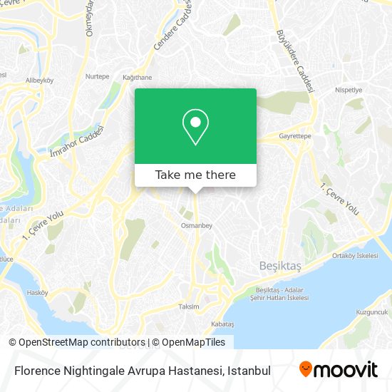 Florence Nightingale Avrupa Hastanesi map