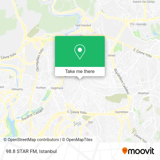 98.8 STAR FM map
