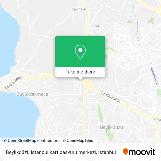 Beylikdüzü istanbul kart basvuru merkezi map