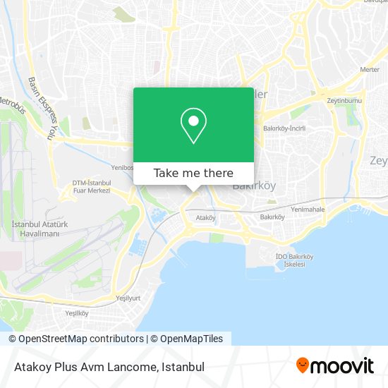 Atakoy Plus Avm Lancome map