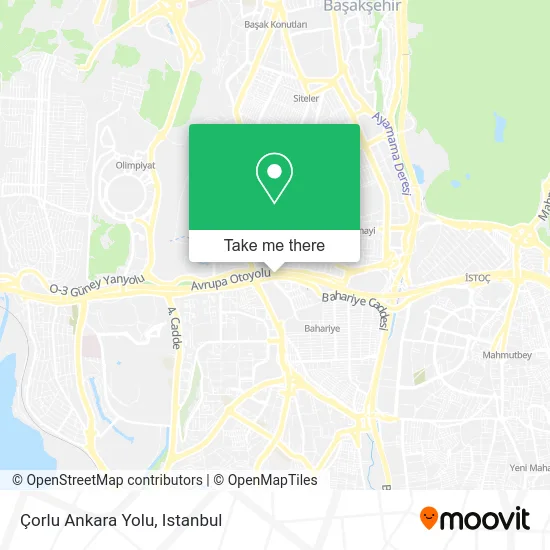 Çorlu Ankara Yolu map