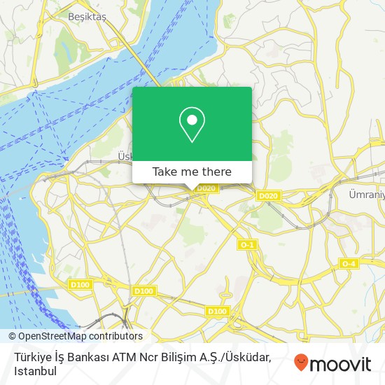 Türkiye İş Bankası ATM Ncr Bilişim A.Ş. / Üsküdar map