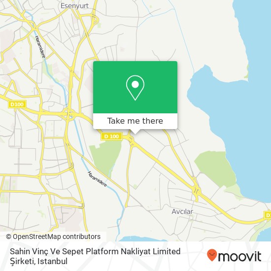 Sahin Vinç Ve Sepet Platform Nakliyat Limited Şirketi map