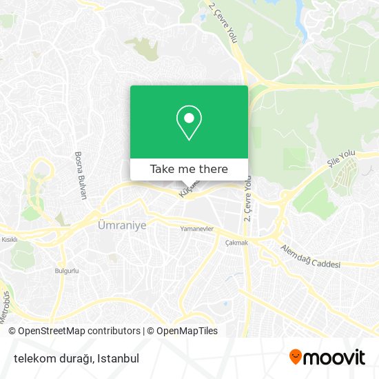 telekom durağı map