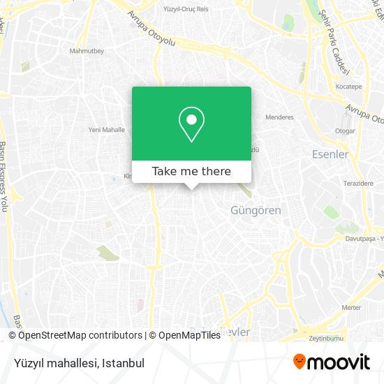 Yüzyıl mahallesi map