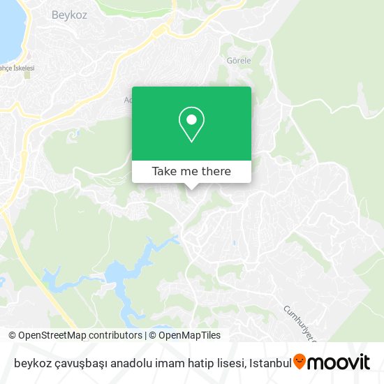 beykoz çavuşbaşı anadolu imam hatip lisesi map
