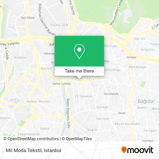 Mil Moda Tekstil map