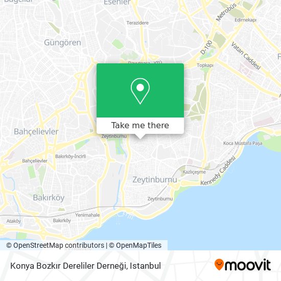 Konya Bozkır Dereliler Derneği map