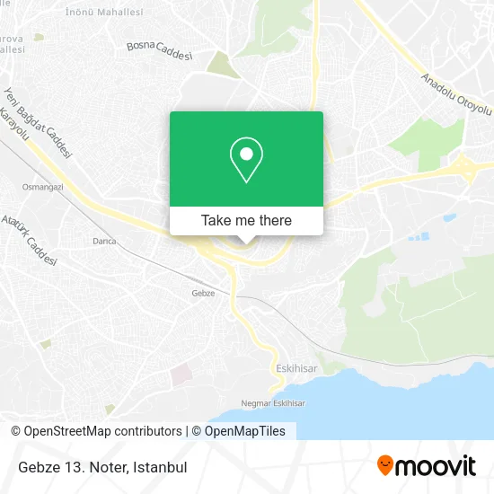 Gebze 13. Noter map