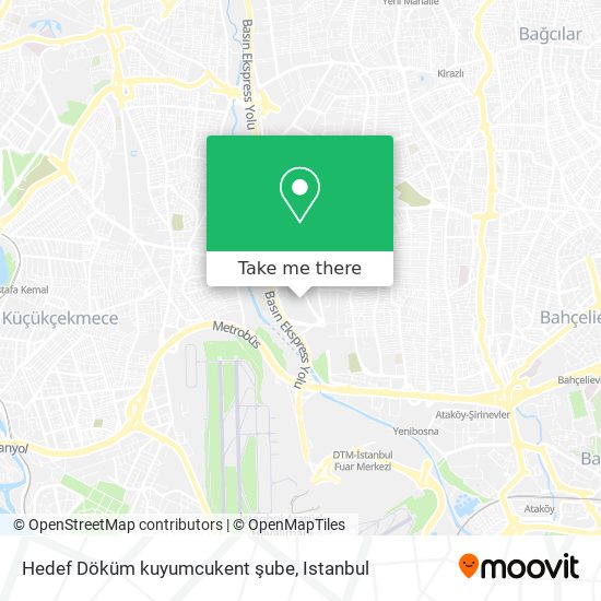 Hedef Döküm kuyumcukent şube map