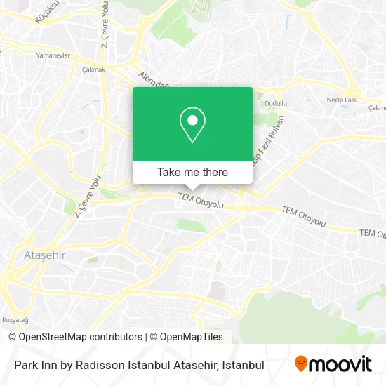 Park Inn by Radisson Istanbul Atasehir map