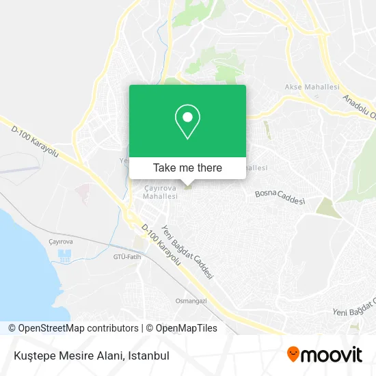 Kuştepe Mesire Alani map