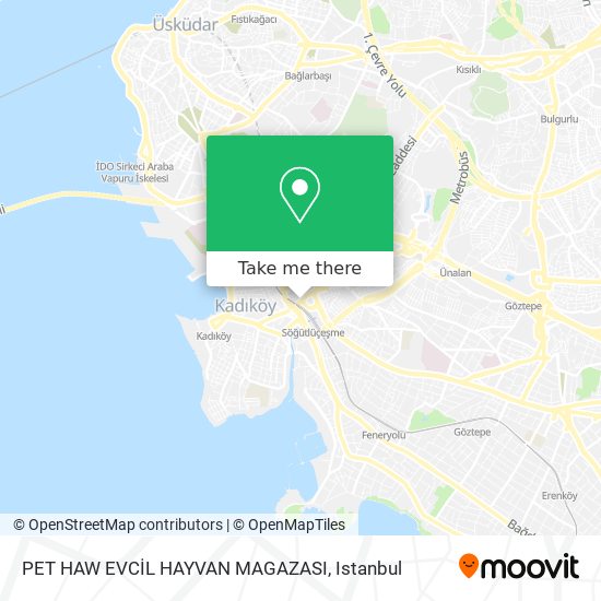 PET HAW EVCİL HAYVAN MAGAZASI map