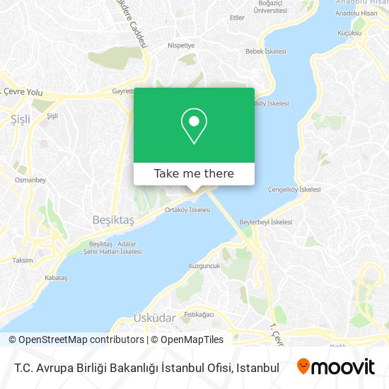 T.C. Avrupa Birliği Bakanlığı İstanbul Ofisi map