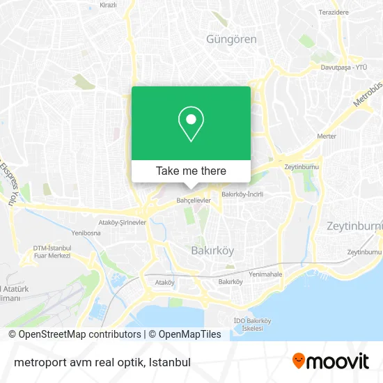 metroport avm real optik map