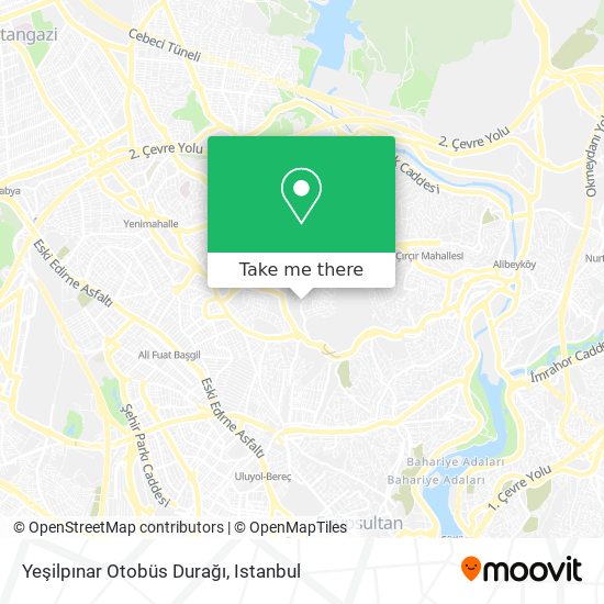 Yeşilpınar Otobüs Durağı map