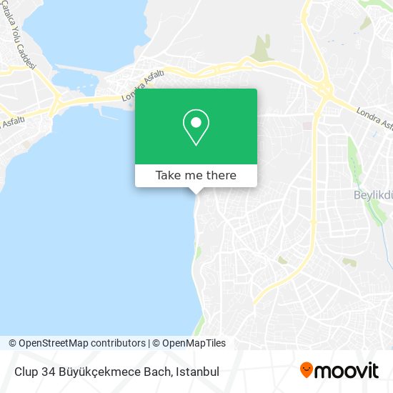 Clup 34 Büyükçekmece Bach map