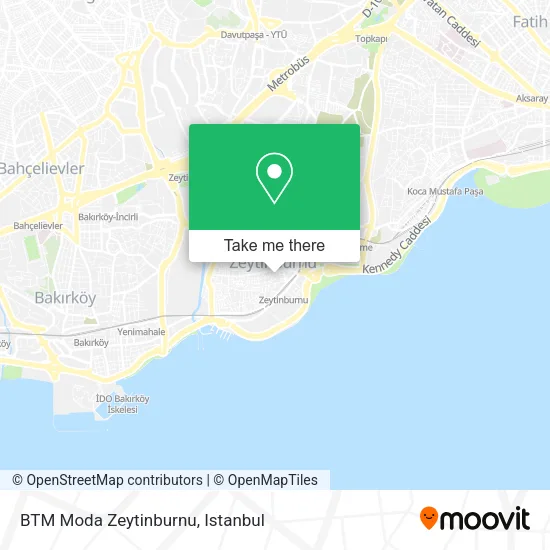 BTM Moda Zeytinburnu map