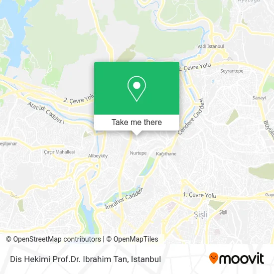 Dis Hekimi Prof.Dr. Ibrahim Tan map
