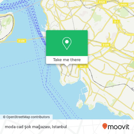 moda cad şok mağazası map