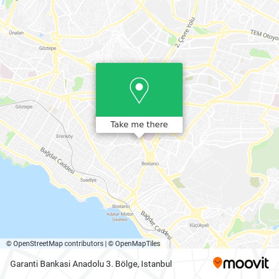 Garanti Bankasi Anadolu 3. Bölge map