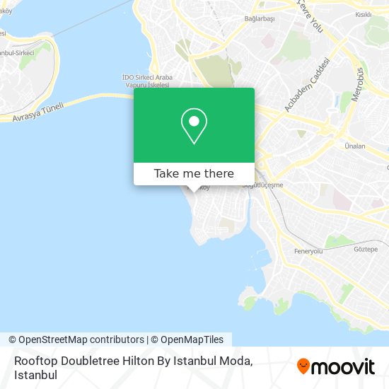 Rooftop Doubletree Hilton By Istanbul Moda map