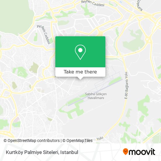 Kurtköy Palmiye Siteleri map