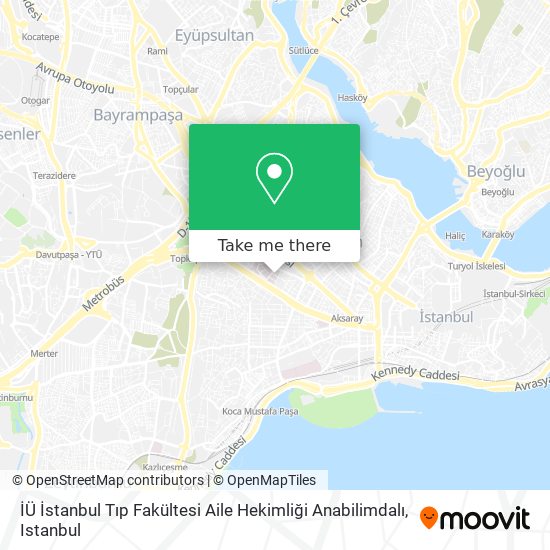 İÜ İstanbul Tıp Fakültesi Aile Hekimliği Anabilimdalı map