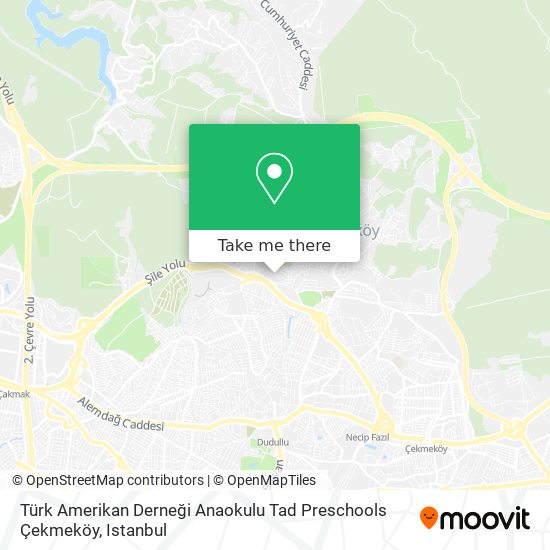 Türk Amerikan Derneği Anaokulu Tad Preschools Çekmeköy map