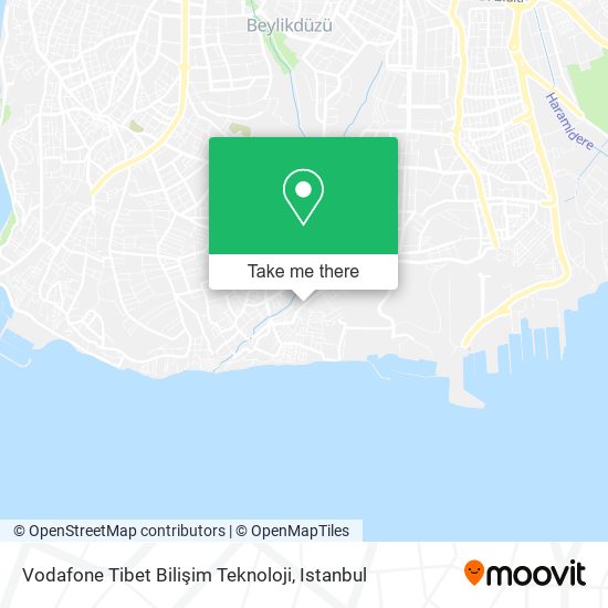 Vodafone Tibet Bilişim Teknoloji map