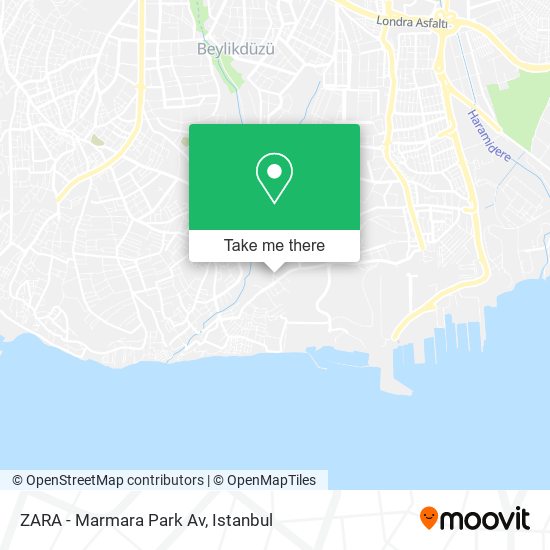 ZARA - Marmara Park Av map
