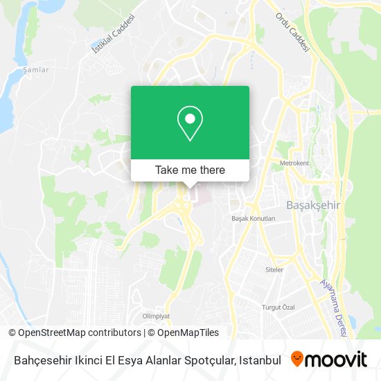 Bahçesehir Ikinci El Esya Alanlar Spotçular map