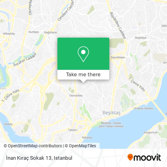 İnan Kıraç Sokak 13 map