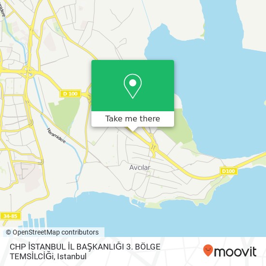 CHP İSTANBUL İL BAŞKANLIĞI 3. BÖLGE TEMSİLCİĞi map