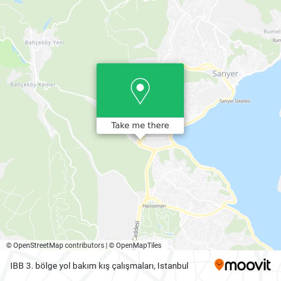 IBB 3. bölge yol bakım kış çalışmaları map