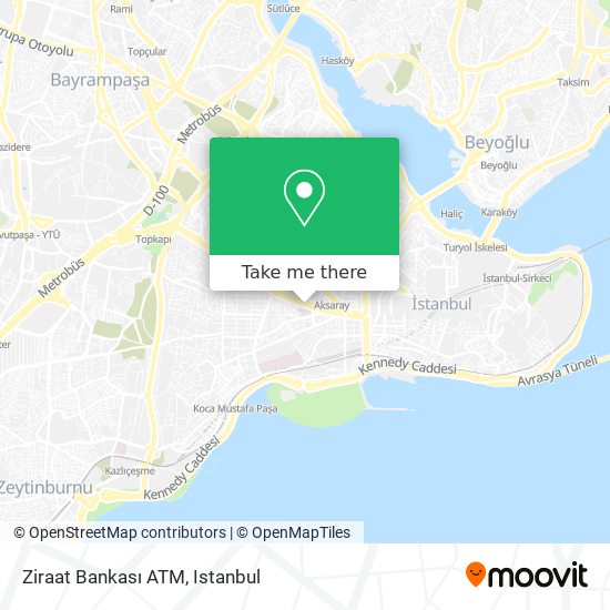 Ziraat Bankası ATM map