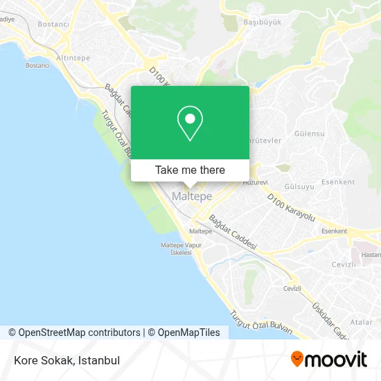 Kore Sokak map