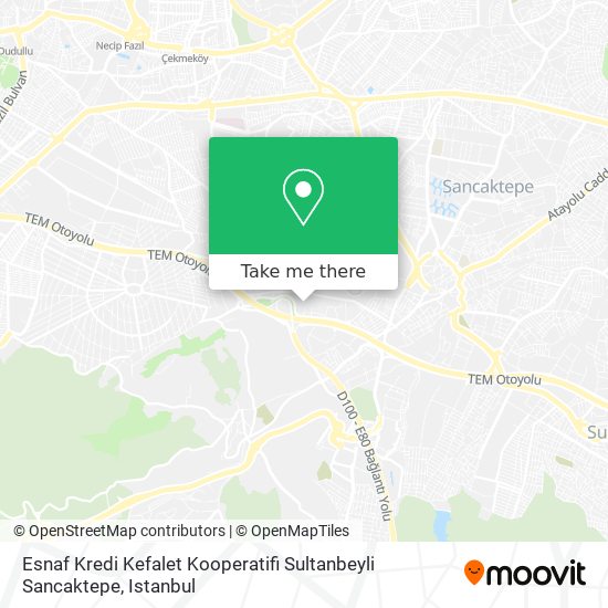 Esnaf Kredi Kefalet Kooperatifi  Sultanbeyli  Sancaktepe map