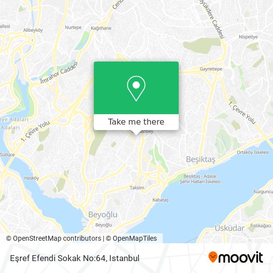 Eşref Efendi Sokak No:64 map