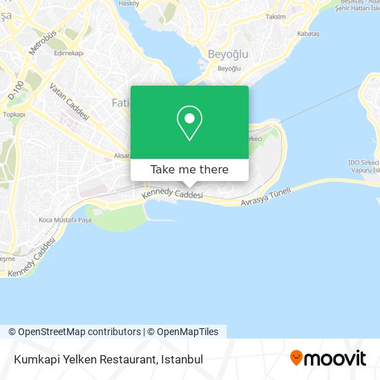 Kumkapi Yelken Restaurant map