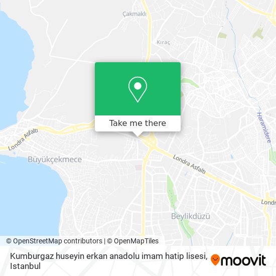 Kumburgaz huseyin erkan anadolu imam hatip lisesi map