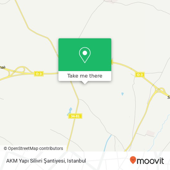 AKM Yapı Silivri Şantiyesi map