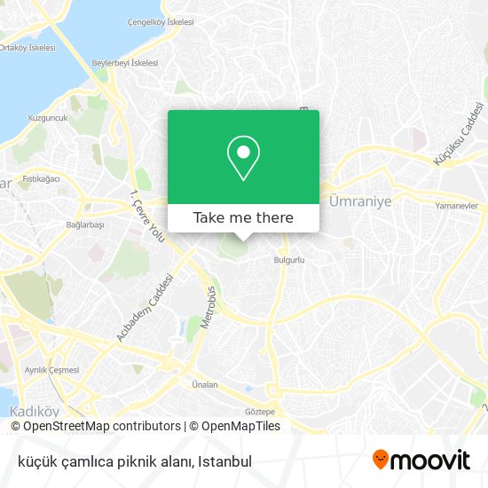 küçük çamlıca piknik alanı map
