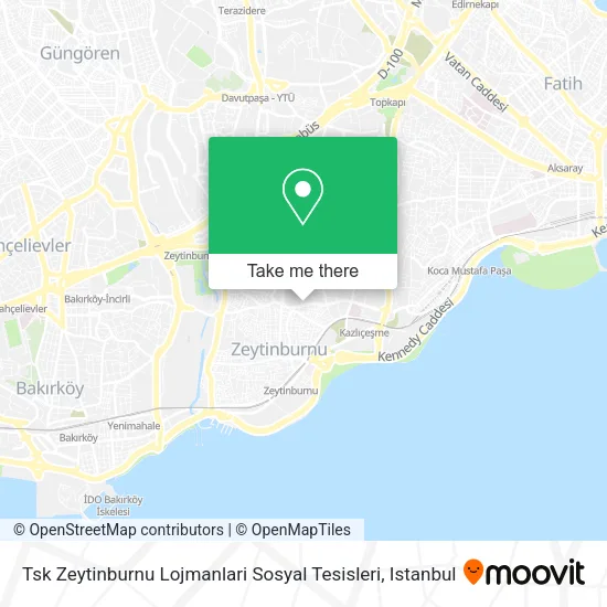 Tsk Zeytinburnu Lojmanlari Sosyal Tesisleri map