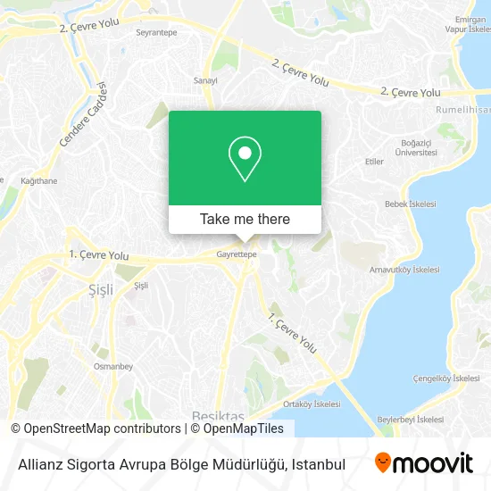 Allianz Sigorta Avrupa Bölge Müdürlüğü map